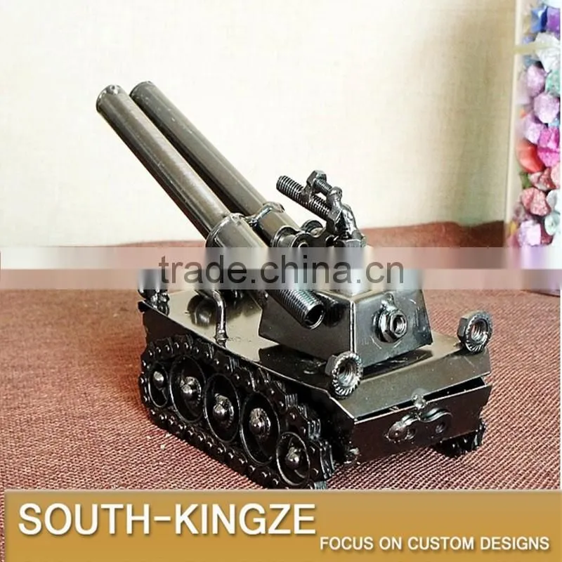 Retro Style Mini Tank Iron Metal Model