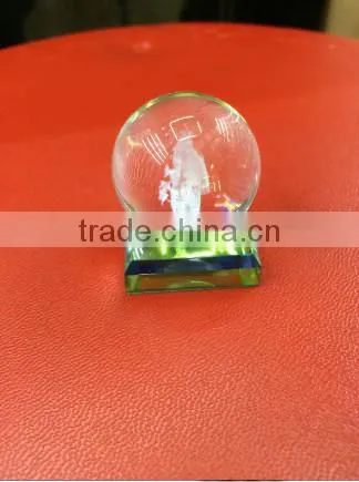 2D/3D Laser Crystal Engraving,Crystal Cube,Crystal Ball With Base for Gift