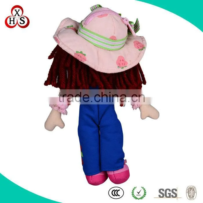 Shenzhen Factory Custom Plush Girl Keychain Designed