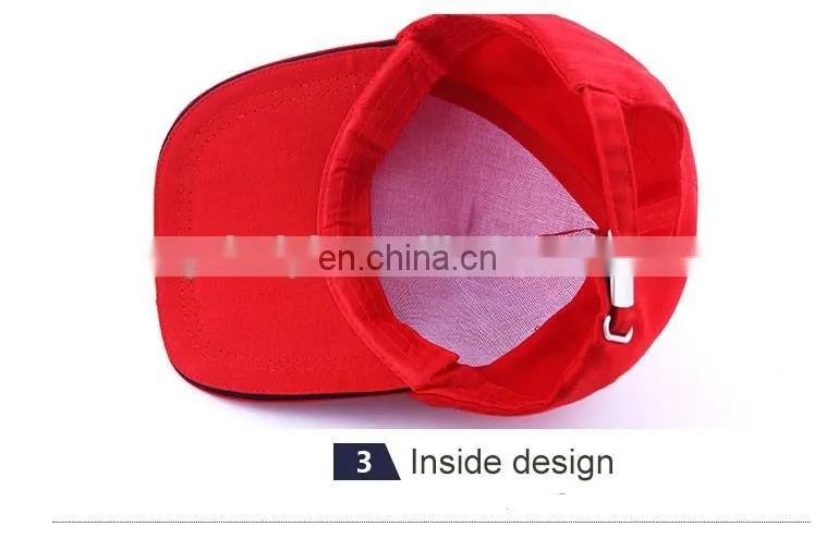 factory cheap full colors custom embroidered logo caps and hats