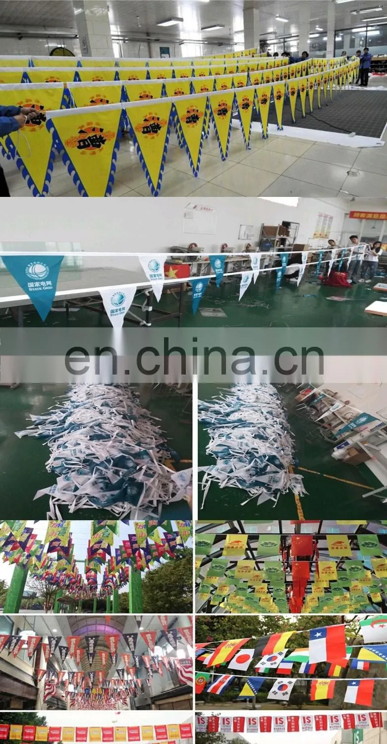Christmas discount paper bunting with custom printed design