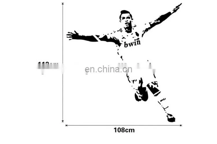 Football player C Ronaldo Removable Creative Sticker Home Decor