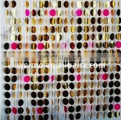plastic metallic color sequin restaurant curtain
