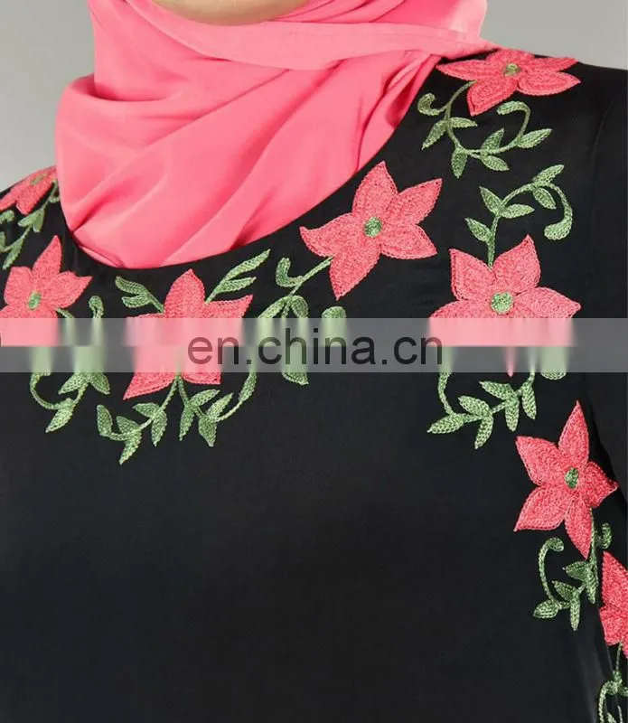 Elegant ladies crepe muslim party dress
