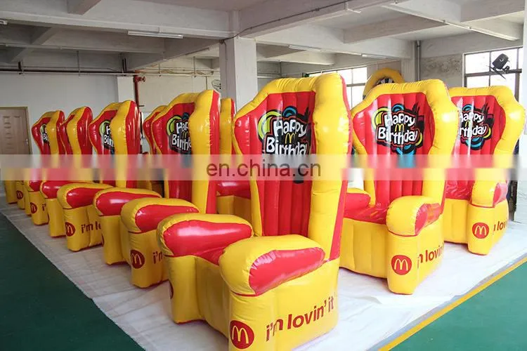 Funny inflatable furniture party event inflatable birthday chair