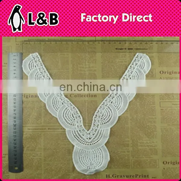 New Design Milk Silk Collar Embroidered Neckline Fringe Decorative Collar For Garment