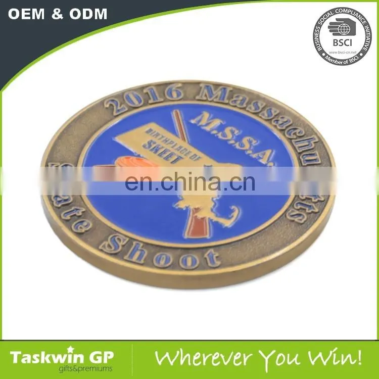 High quality shooting souvenir coins for gifts wholesale