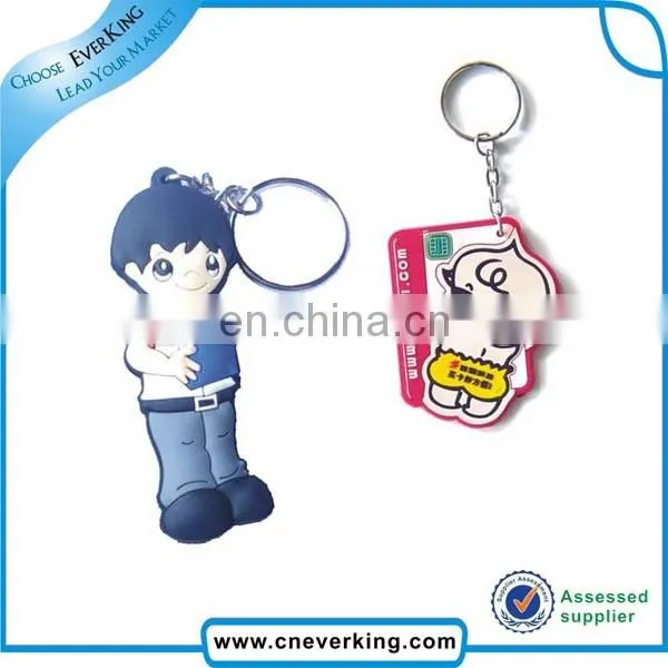 Custom 3d soft pvc keychain key chain / Soft Rubber Keychains / Silicone Keyring
