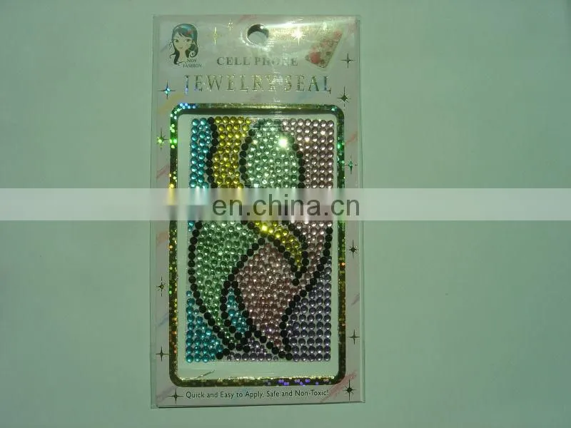 Custom flower shape Mobile sticker type acrylic stickers