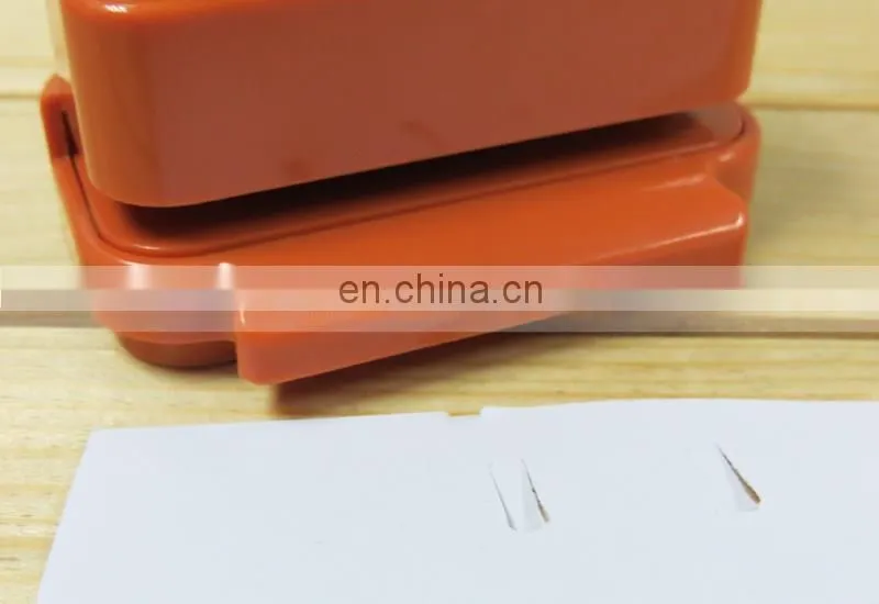 Plastic ABS Environmental Office Mini Stapler No Needle