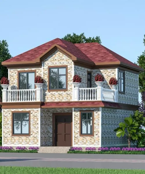 Light steel villa with balcony (1)