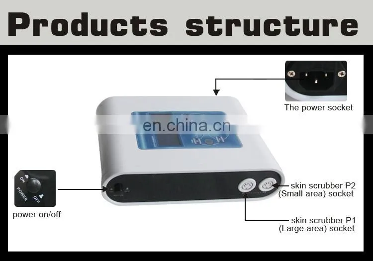 Newest portable face double ultrasonic skin scrubber unit / utensils scrubber for beauty salon and home use