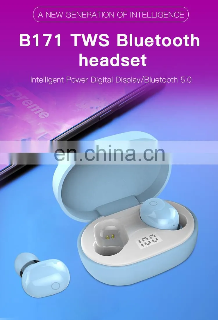 b171 Amazon top sell 5.0 earbuds TWS sport earphone mini in ear headset Noise Canceling TWS Earphone