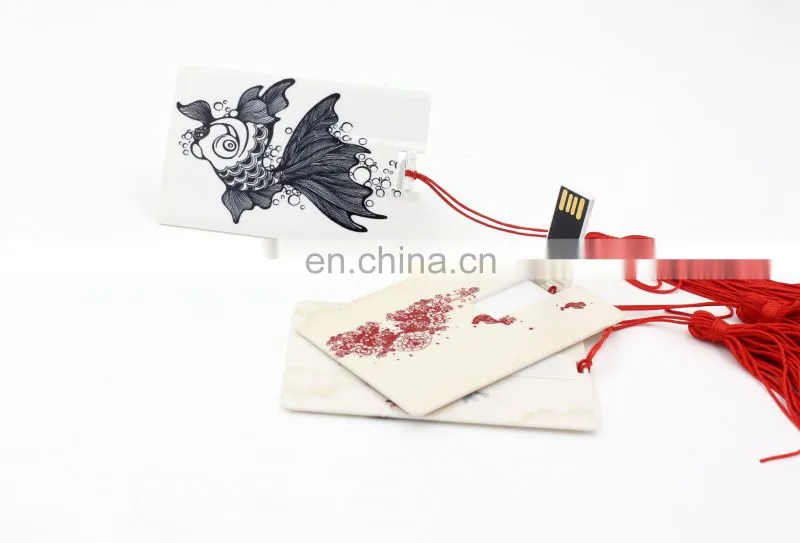 Shenzhen factory Credit Card USB Memory Sticks plastic usb card Flash Drive With Printing Logo