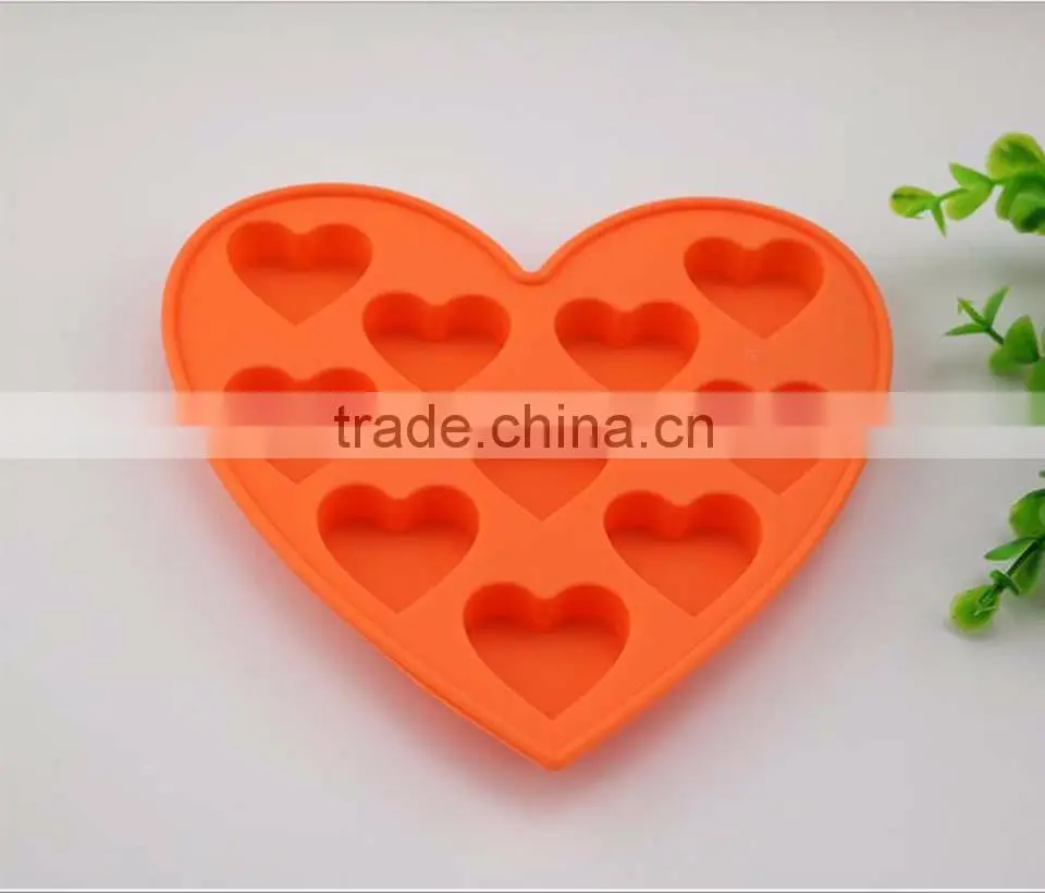 OEM available Romantic Love Heart shape custom ice cube tray
