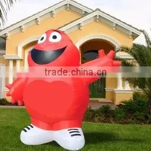 Hot sell inflatable red cartoon character for decoration