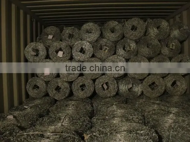 electro galvanzied barbed wire