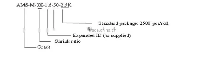 Military Industry Grade raychem electrical Heat Shrink cable Marker Sleeve