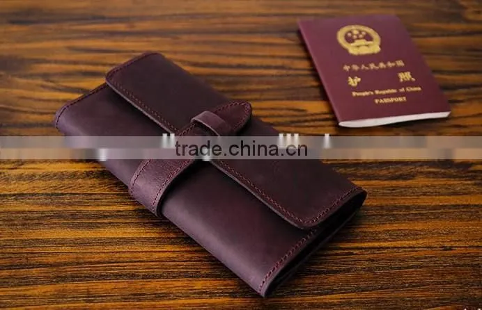 Guangzhou Fashion Hand-made Classical Wallet Long Vertical Wallets for men Multi-functional leather wallet