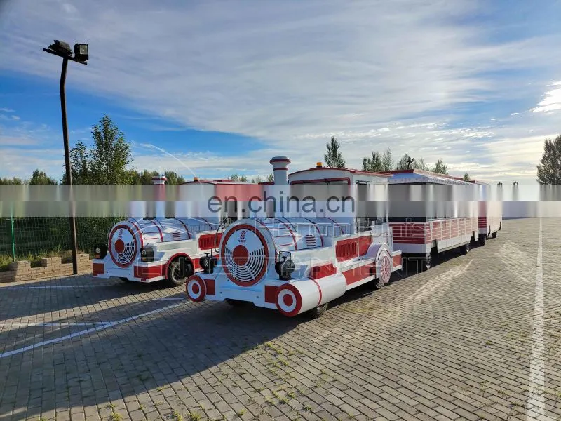 40 People Tour Electric Trackless Tourist Sightseeing Road Train For Sale
