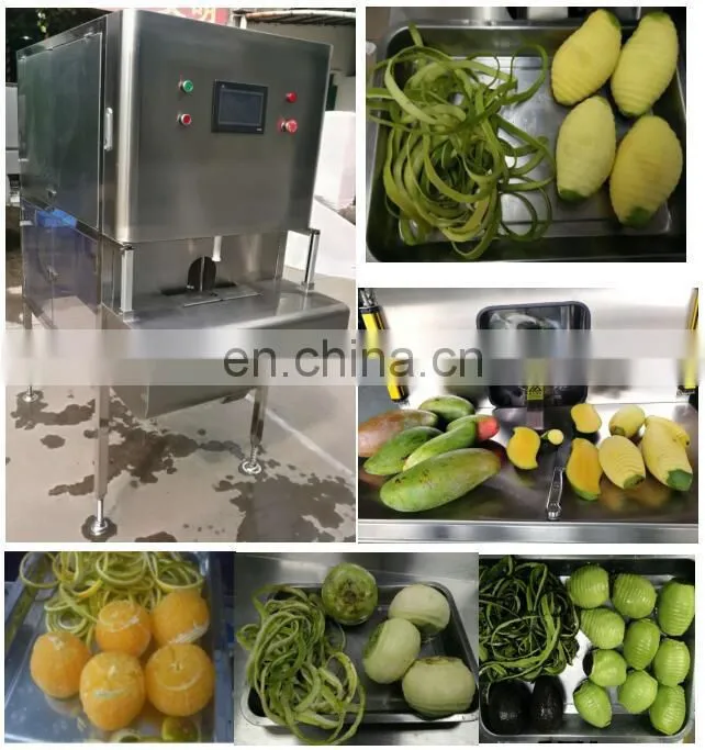 Shanghai Factory industrial automatic Commercial Fruit Mango Processing equipment Peeling Coring Slicing Cutting peeler Machine