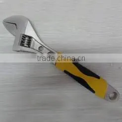 6"-12" ADJUSTABLE WRENCH with white nickle steel