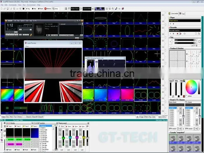 Pangolin Quickshow 2.5 FB3 Laser Show Software DMX512 Light Controller