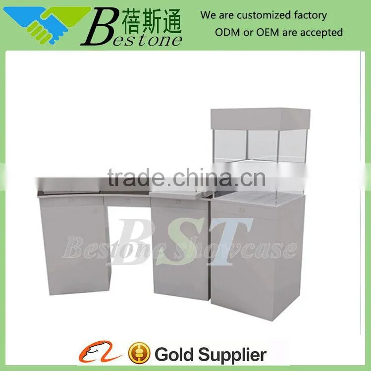 custom made corner glass wood display cabinet,glass jewelry display cabinet