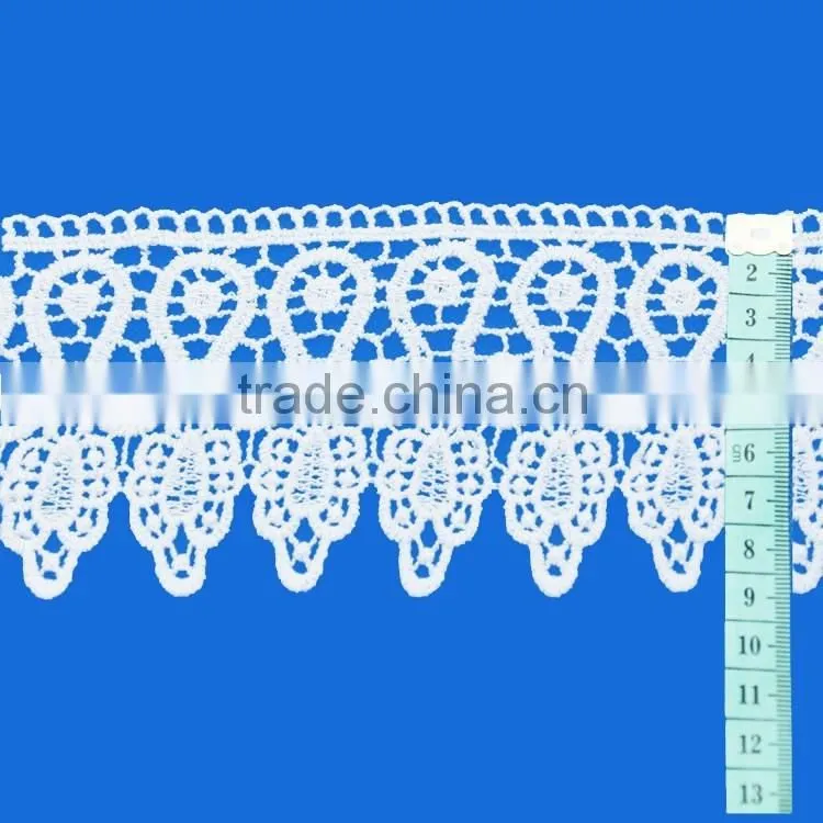 2016 new fashion wholesale promotional custom dentelle crochet lace trim for dress decoration