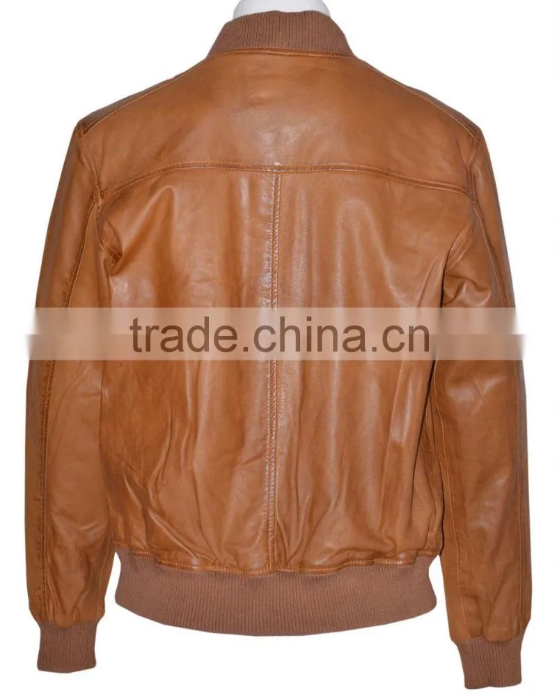 Brown leather jackets for men