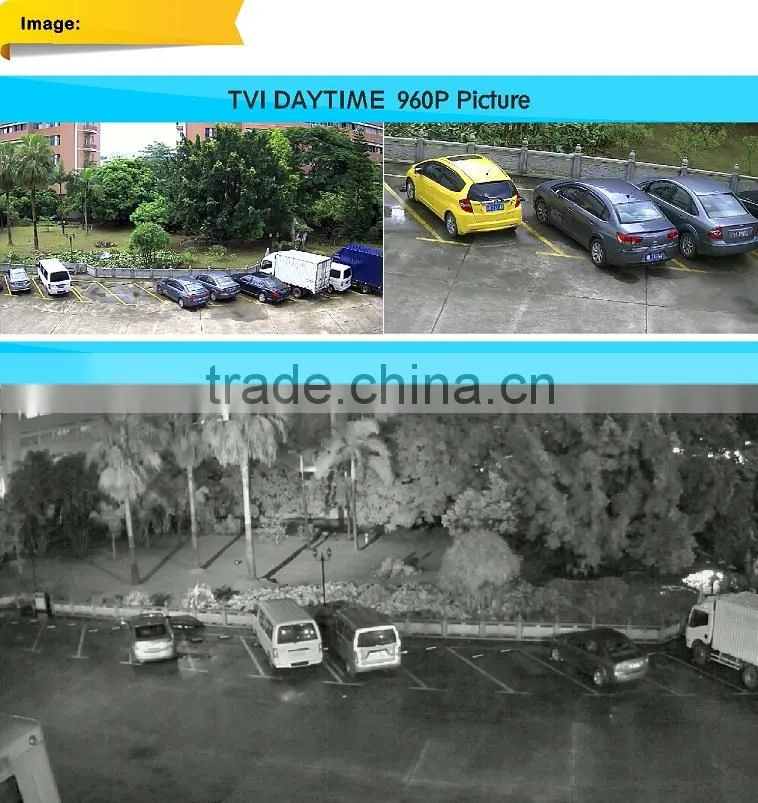 1.3MP TVI Color IR Dome CCTV Camera with Progressive Scan CMOS sensor, Easy installation, HD video and OSD menu control over c