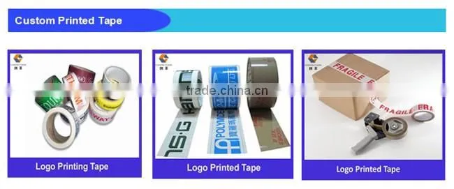 2inch 50m 50mic -Yellow tape black logo printed tape