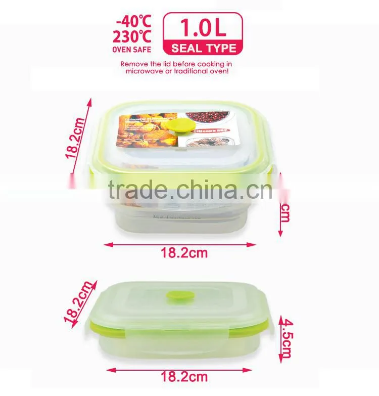 100% healthy harmless heat resistant food container