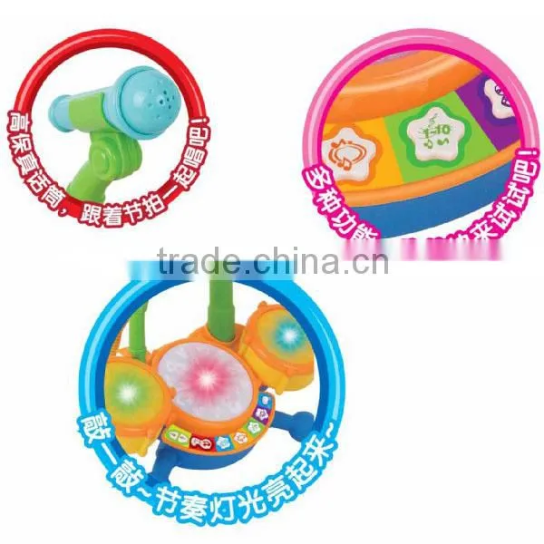 Preschool education toys, jazz drum toy, with light and music