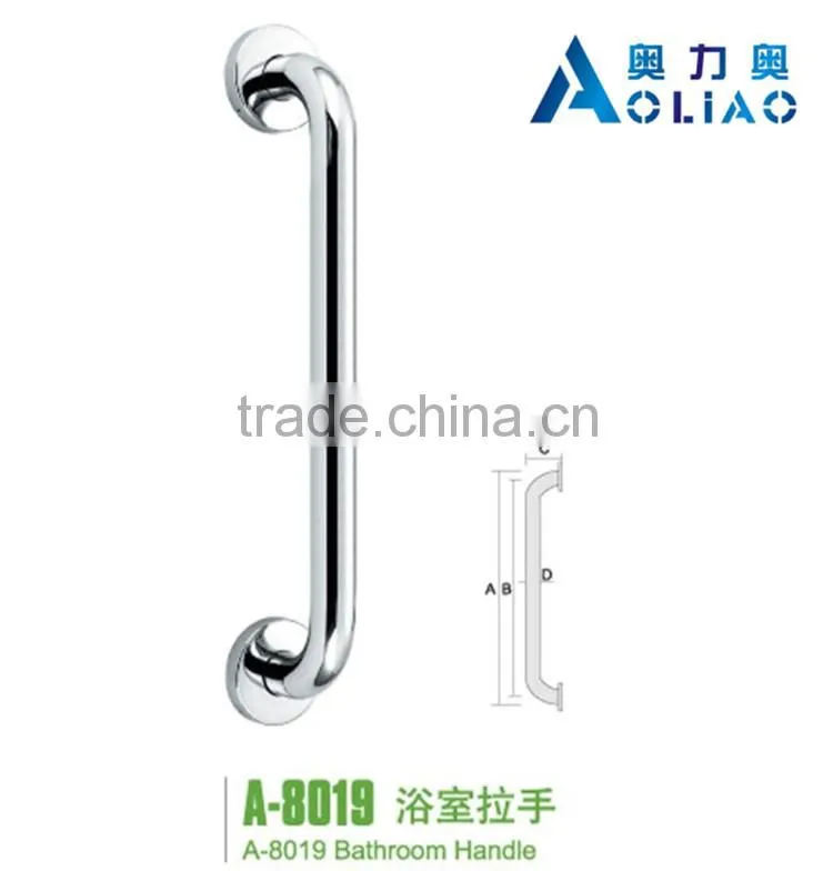 High quality Stainless Steel mirror or sand polish bathroom stainless steel glass door handle