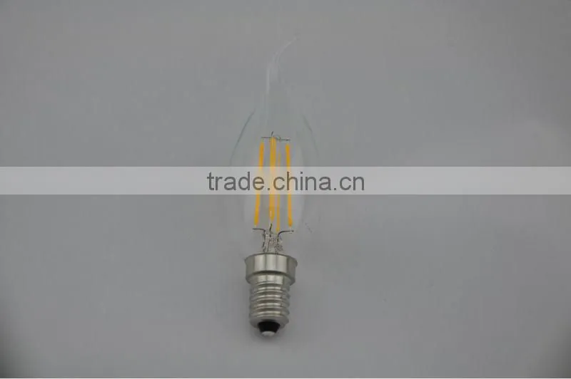Galss Housing high lumen 360 angle 2.5W LED Filament LED bulb