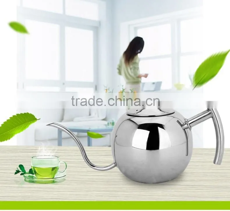 850ml/1100ml stainless steel pour over coffee drip kettle with infuser