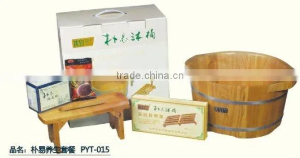 PUYI health-preserving Suite Wooden Footbath Barrels