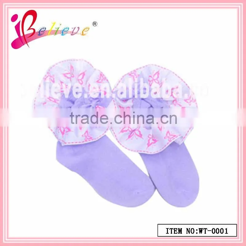 100% cotton thin socks wholesale elite socks,baby socks with ribbon bow