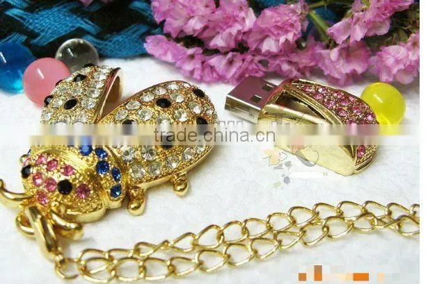 hot sell novelty jewelry cordiform usb flash drive