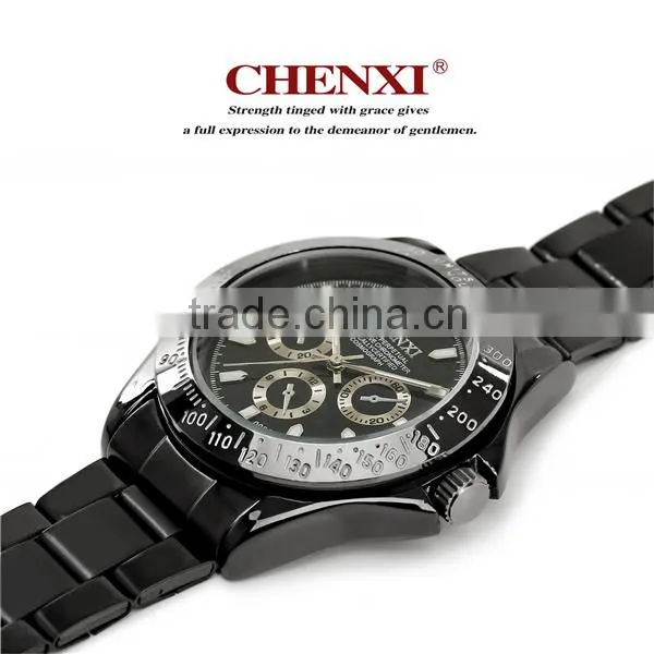 OEM ODM Small MOQ Gift Watches for Promotion Black Gun Silver Color Wristwatches Men Stainless Steel Watch Quartz Watches Man