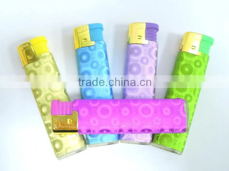 customized paper cover plastic material electronic windproof cigar lighter