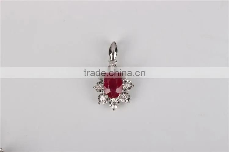 925 sterling silver green stone jewelry pendant necklace