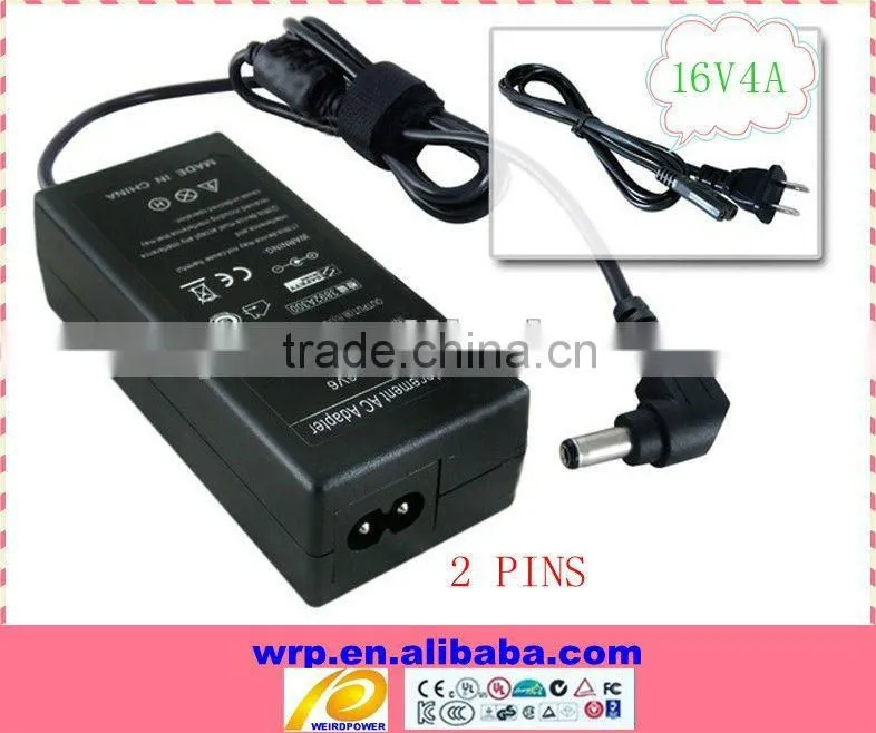 16V4A replacement laptop adapter