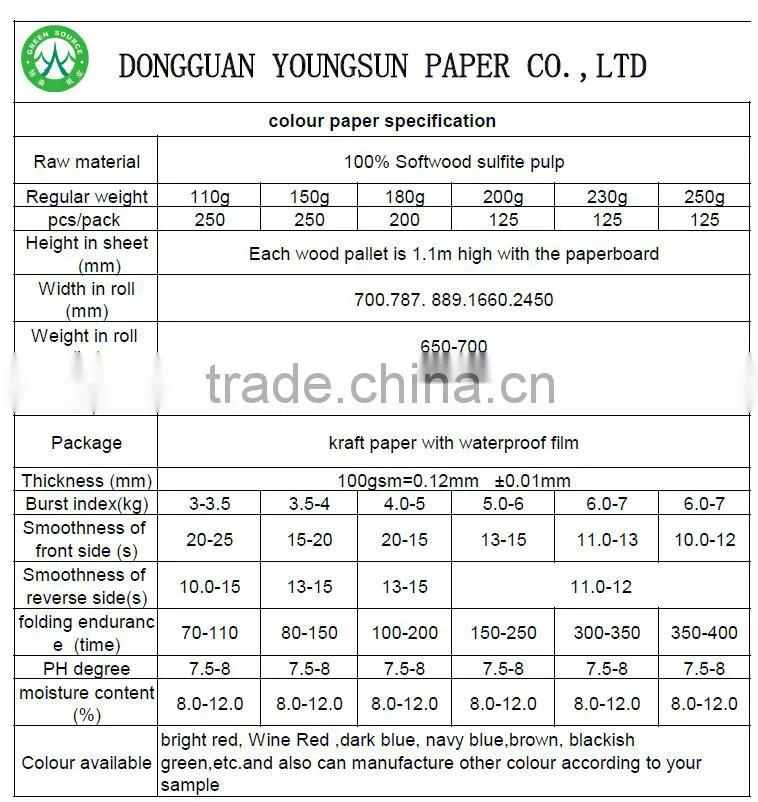 230gsm mix pulp red color paper board