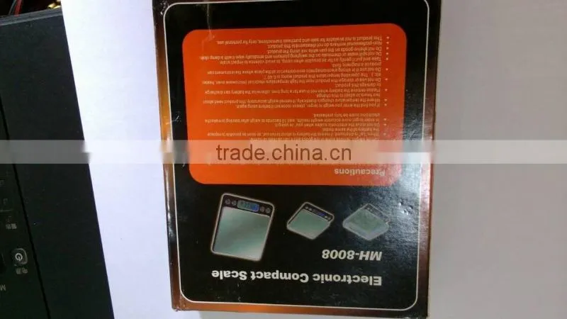 Stainless Steel Weighing Platform Pocket Scale, Mini scale, Big LCD Display Digital Pocket Scale