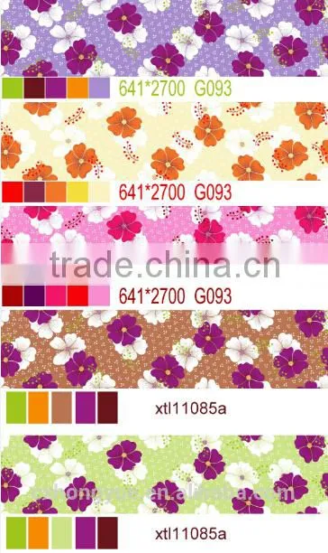 microfiber polyester printing pongee woven fabric for sofa
