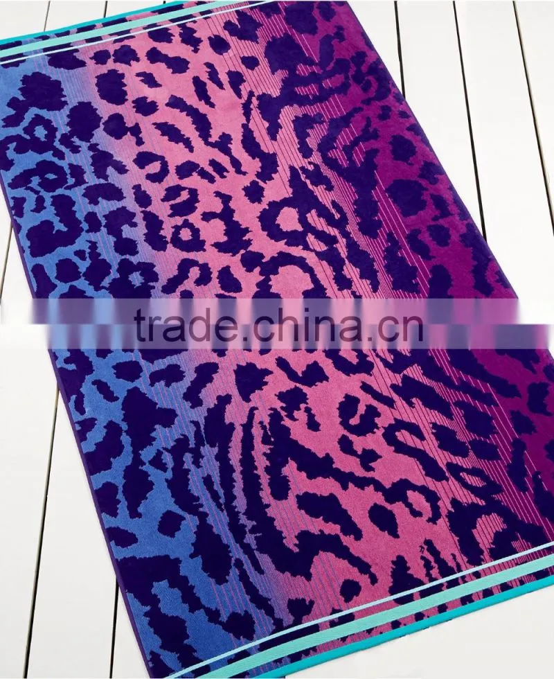 Wholesale Custom Funky Print Microfiber Beach Towel