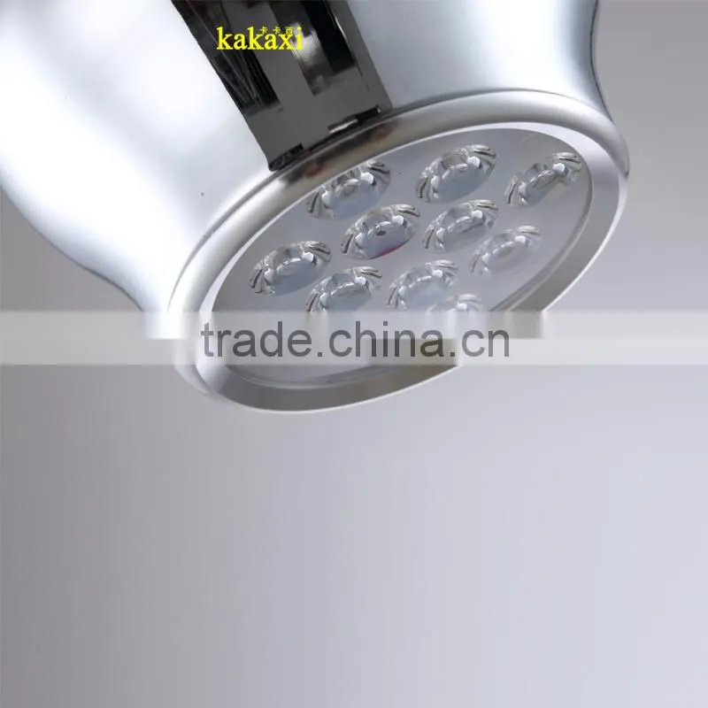 Creative LED Droplight 12W Plating Silver Color Lantern Chandelier Dining Room LED Pendant Lights