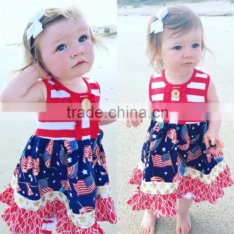 2016 chicken dress kids party dress child dress
